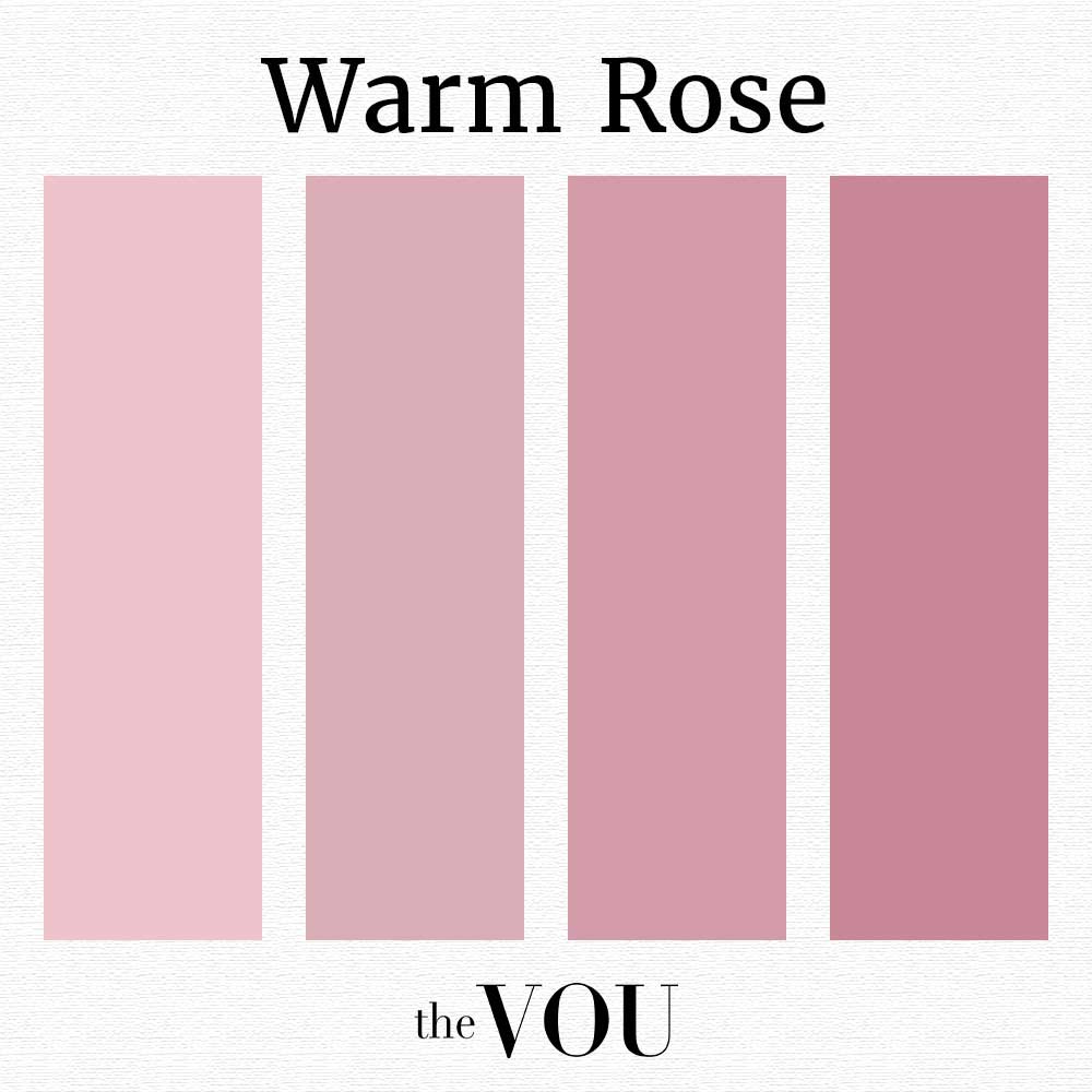 Warm rose colour